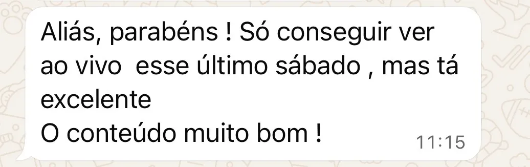 Depoimento - Curso Clinic