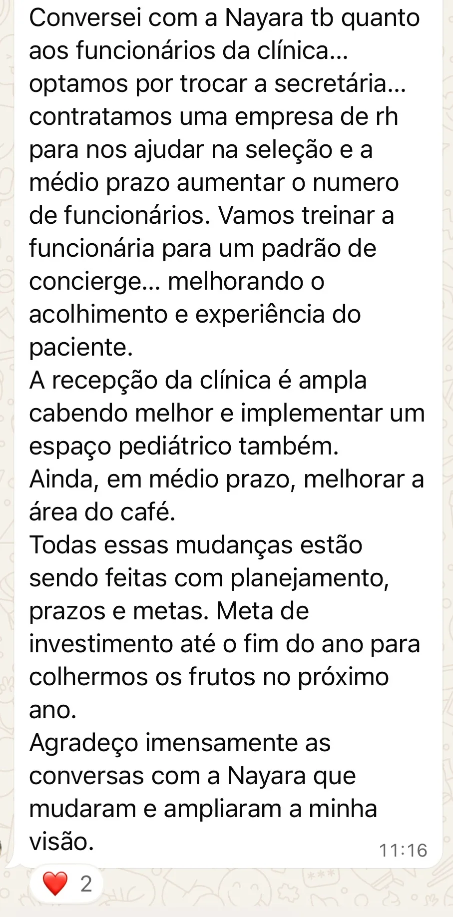 Depoimento - Curso Clinic